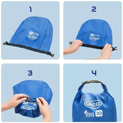 Obrázek produktu pro alca® Dry Bag vodotěsný vak - 10L s rolovacím uzávěrem, vodotěsný batoh, outdoorový vak