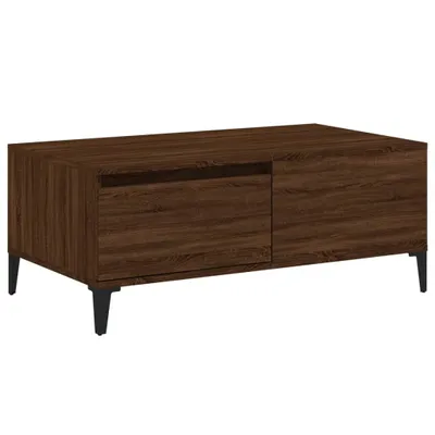 Produktbild von Couchtisch Braun Eichen-Optik 90x50x36,5 cm Holzwerkstoff