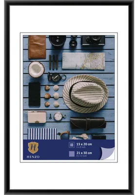 Obrázek produktu pro Henzo plastový fotorámeček Napoli černý 21x30 cm