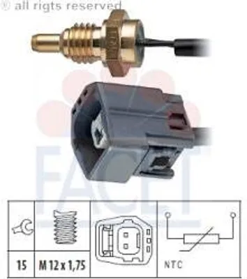 Produktbild von Facet Sensor, Kühlmitteltemperatur  7.3295