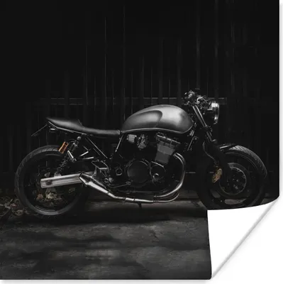 Produktbild von MuchoWow® Poster Motor - Scheune - Schwarz 30x30 cm - Wandposter - Printing
