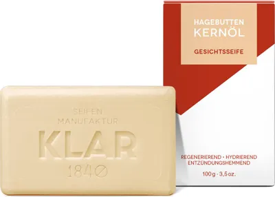 Image de Klar Seifen Hagebuttenkernöl Seife (100 g, für trockene/unreine/reife Haut)
