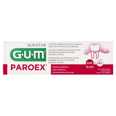 A product shot of a tube of toothpaste.