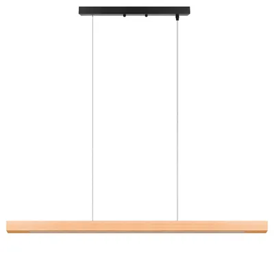 Obrázok produktu pre Závesné svetlo MasterLED 120 cm - drevo čierne - 30W - 4000K neutrálna biela - lampa do jedálne na jedálenský stôl - Presto