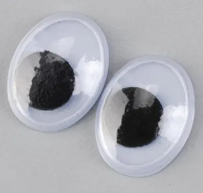 Produktbild von Wackelaugen, oval  100 Stk. 7 x 5 mm