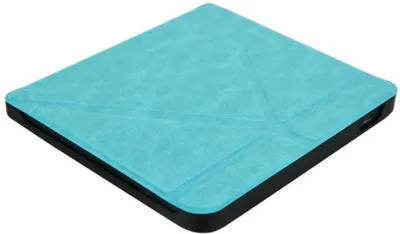 Image de Coque turquoise compatible avec la liseuse Kobo Libra Color – Étui de protection – Type portefeuille (trifold) – Housse de protection pour livre électronique – Étui pour tablette – Coque de protection turquoise – CHPN