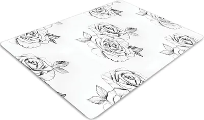 Produktbild von Stuhlunterlage Bürostuhlunterlage 120 cm x 90 cm Bodenmatte Bürostuhlunterlage - Rosen