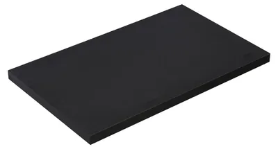 Productafbeelding van Badplaats Wastafelblad Angela 80 x 48 x 3,5 cm – Zwart Houtnerf – Wastafelblad voor Onderkast