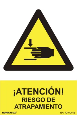 Produktbild von Warnschild "Achtung, Quetschgefahr" (PVC 0,7 mm) 30x40 cm