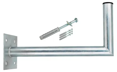 Produktbild von PremiumX 45-50 cm Wandhalter Stahl verzinkt Antenne Wandhalterung Schraubensatz