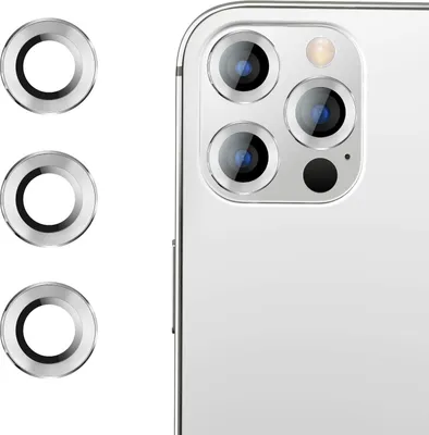 Immagine prodotto di 3 custodie con fotocamera 9H in vetro temperato per iPhone 12 Pro
