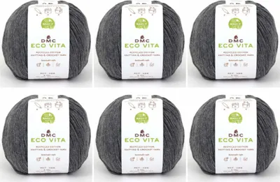 Obrázek produktu pro 6x DMC Eco Vita – příze z 80 % recyklované bavlny a 20 % recyklovaných vláken, 388, (barva 102)
