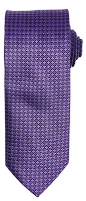 Image de Premier Workwear PR787 | Puppy Tooth Tie / Largeur 3' / 7,5 cm / Longueur 57' / 144 cm - Couleur : Purple - Taille : One Size