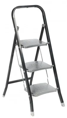 Image de Escabeau pliable Urban Living - 3 marches - L 74 x l 46 x H 105 cm