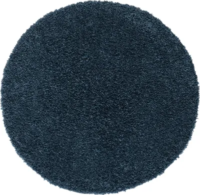 Produktbild von MY-RUG Teppich, Hochflorteppich Shaggy Star, 150x150, blau, leicht glänzend, extra flauschig, rund