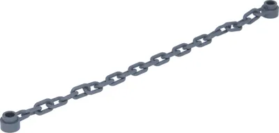 A LEGO chain is shown against a white background.