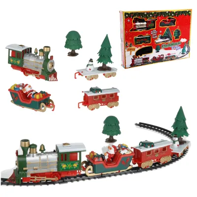 Weihnachtszug Zug Licht & Sound Weihnachtsdekoration L283cm Batterie