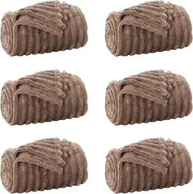 Produktbild von vidaXL Wohndecken 6 pcs Kamel 270 x 240 cm Fleece
