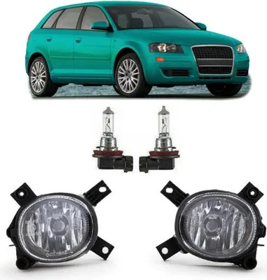 Obrázek produktu pro Sada mlhových světel Smoke clear +H11, vhodná pro Audi A3 8P 03–12, A4 8E, B7 04–