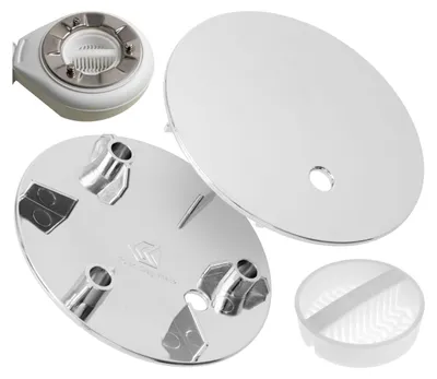 Productafbeelding van Afdekhoes Set met Haarzeef voor Doucheafvoer, Ø 115 mm, Verchroomd ABS
