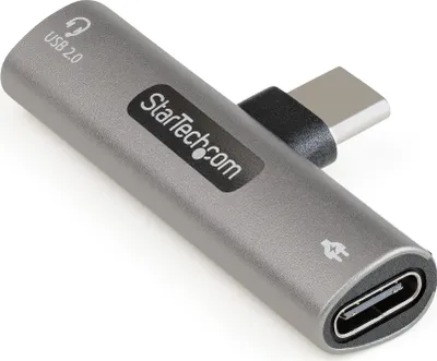 Obrázek produktu pro StarTech.com CDP2CAPDM, USB 2.0 Type-C, USB 2.0, 480 Mbit/s, Stříbrná, Kov, 60 W