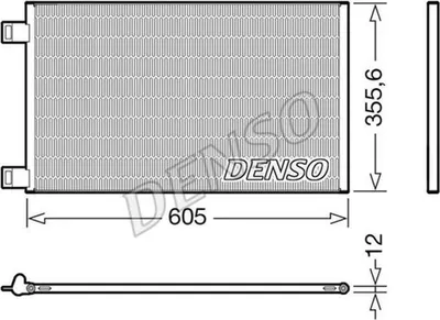 Obrázok produktu pre DENSO DCN23041 – Kondenzátor klimatizácie, kondenzátor klimatizačného systému pre vozidlo RENAULT KANGOO Express (FW0/1)