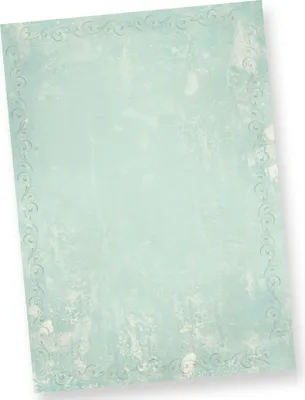 Produktbild von Briefpapier Türkis Grün marmoriert (500 Blatt) Vintage-Retro Beidseitig DIN A4 297 x 210 mm 90 g/qm