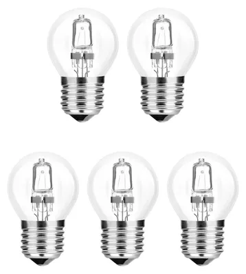 Produktbild von Modee E27 Halogen Kugellampe P45 42W 624lm 2700K Warmweiß Dimmbar 5 Stück
