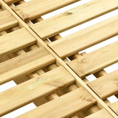 vidaXL Doppel-Sonnenliege Grün Imprägniertes Kiefernholz