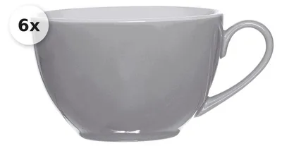 Produktbild von Kaffeetasse 200ml 6er Set Doppio grau