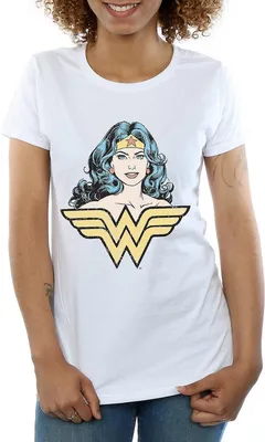 Immagine prodotto di Wonder Woman - Maglietta "Gaze" da donna BI699 (S) (Bianco)