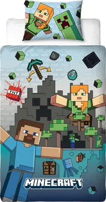 Produktbild von Minecraft - "Levels" Bettwäsche, Baumwolle, Polyester AG4013 (Einzelbett) (Bunt)
