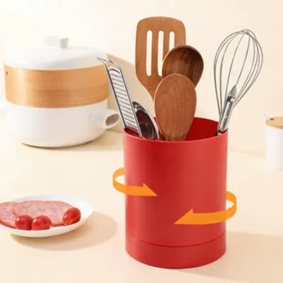 Obrázok produktu pre Otočný držiak na kuchynské náradie s priehradkami