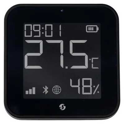 Immagine prodotto di Shelly BLU H&T Display ZB - Sensore Zigbee per la temperatura ambiente con display, nero