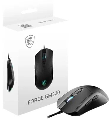 Immagine prodotto di MSI S12-0402420-HH9 MSI Forge GM320 Gaming Maus, Black, USB