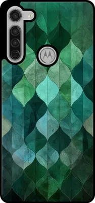 Produktbild von Smartphonica Telefon Fall geeignet für Motorola Moto G8 mit grünen Blättern drucken - TPU zurück Abdeckung Fall grünes Blatt-Design - Grün