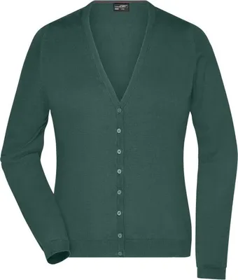 Produktbild von Klassische Baumwoll-Strickjacke forest-green, Gr. M