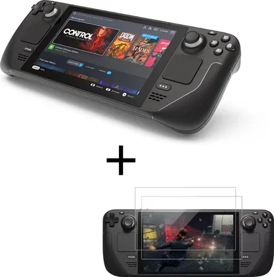 Produktbild von Valve Steam Deck 64 GB Handheld Spielkonsole inkl. Tragetasche und Panzergläser