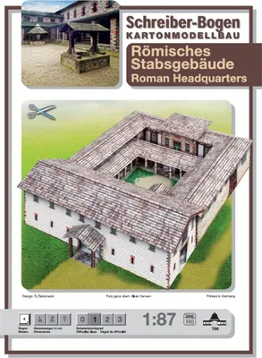 Produktbild von Schreiber-Bogen Kartonmodellbau Römisches Stabsgebäude HO