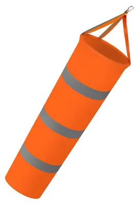Windsack 150 cm, wetterfest, orange, für Außenbereich