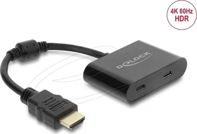 Produktbild von Delock Adapter HDMI Stecker zu USB Type-C Buchse (DP Alt Mode) 4K 60 Hz