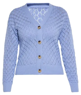 Produktbild von CALEY Damen Strickjacke - Blau, XL