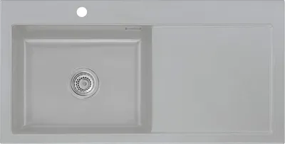 Produktbild von Flächenbündige Spüle MERA 100 SL F Titan Becken links mit Handbetätigung