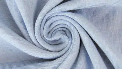 Produktbild von Jersey Yara Helles Blau Uni 220 g/m², ca. 0,5 m lang, ca. 1,5 m breit, Stoffe Meterware, Baumwolljersey