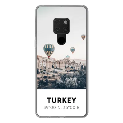 Produktbild von MuchoWow® Handyhülle Schutzhülle Hülle für Huawei P40 Lite Heißluftballon - Türkei - Sommer - Grau Silikon Softcase Handy Hülle - Handy