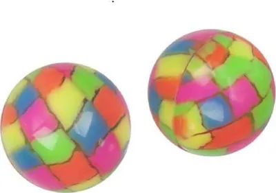 Produktbild von 2 Stück Flummiball , Springball Color Explosion von TRENDHAUS Gummiball