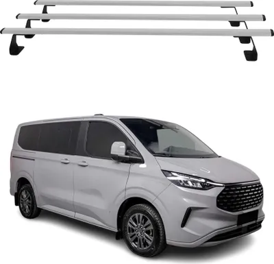 Produktbild von Dachträger für Ford Transit Tourneo Custom 2023-2025 Metall Silber 3x