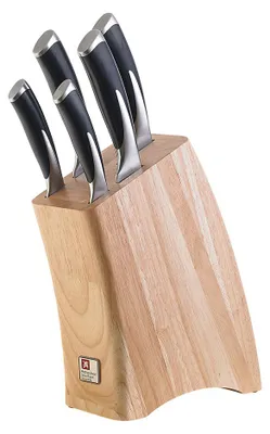 Obrázek produktu pro Amefa Kyu, Sada nožů/příborů ve stojanu, Nerezová ocel, Dřevo, Černá, Kyu, Krabice