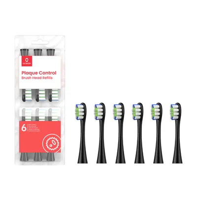 Obrázok produktu pre Oclean náhradní hlavice Plaque Control Medium, P1C5 B06 - 6 ks, černé