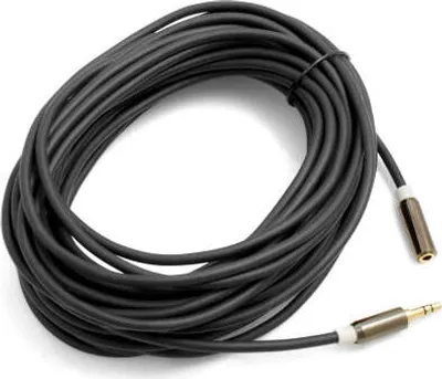 Produktbild von SYSTEM-S Adapterkabel 3.5mm Klinke AUX Stereo Stecker auf 3.5mm Klinke AUX Stereo Buchse 10m 3 Polig